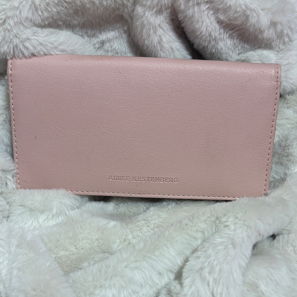 Aimee Kestenberg Handbags - Aimee Kestenberg Blush Pink Leather Continental Wallet